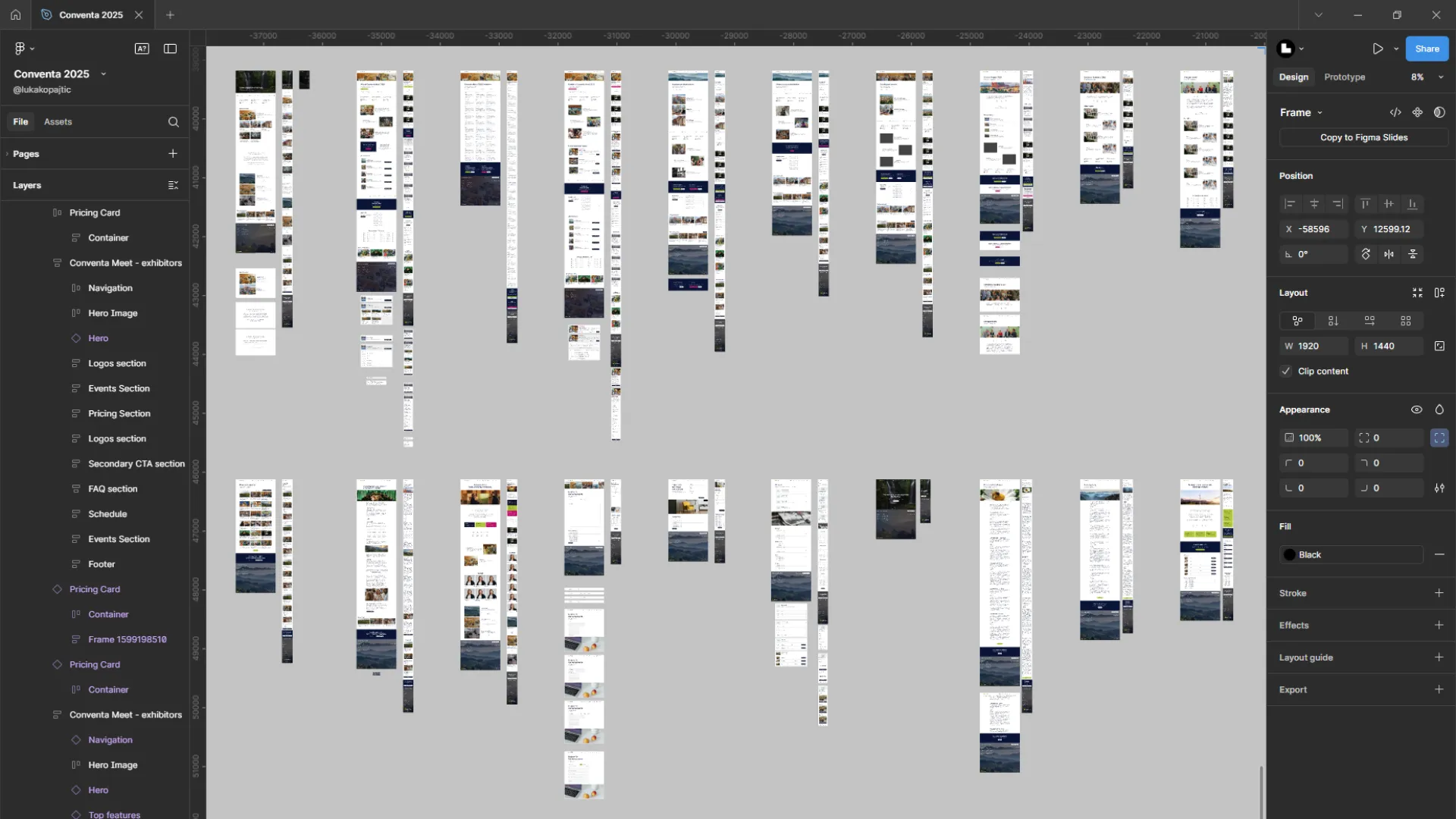 Image of Conventa's website 2