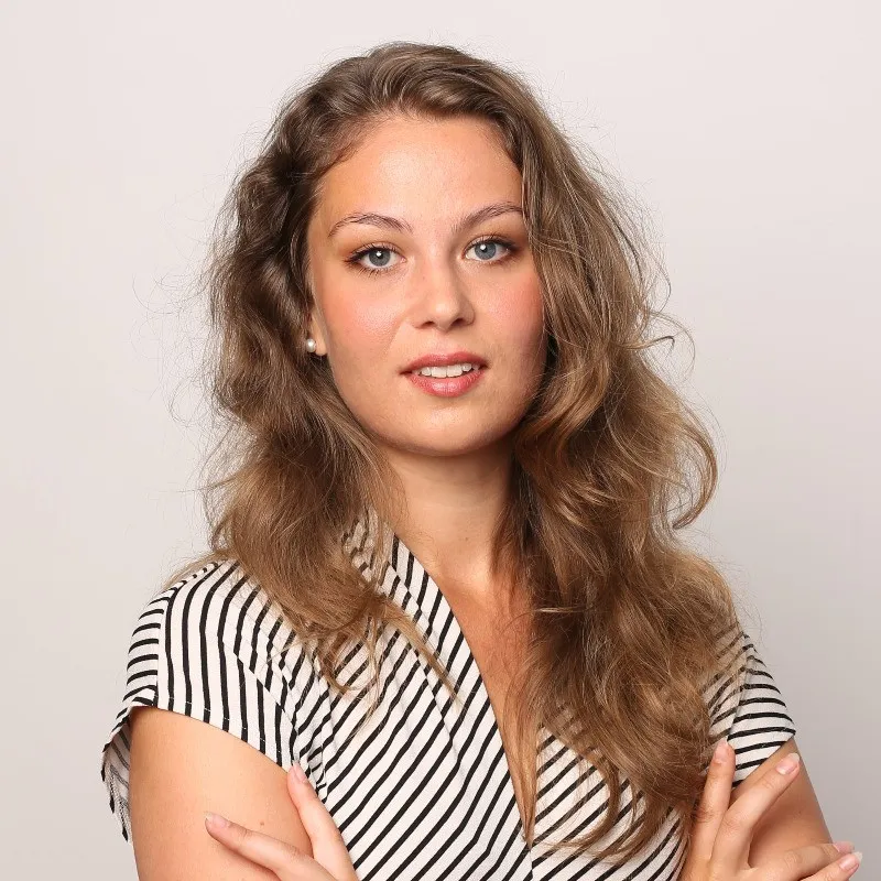 Portrait of Neža Brezovnik, client from Conventa