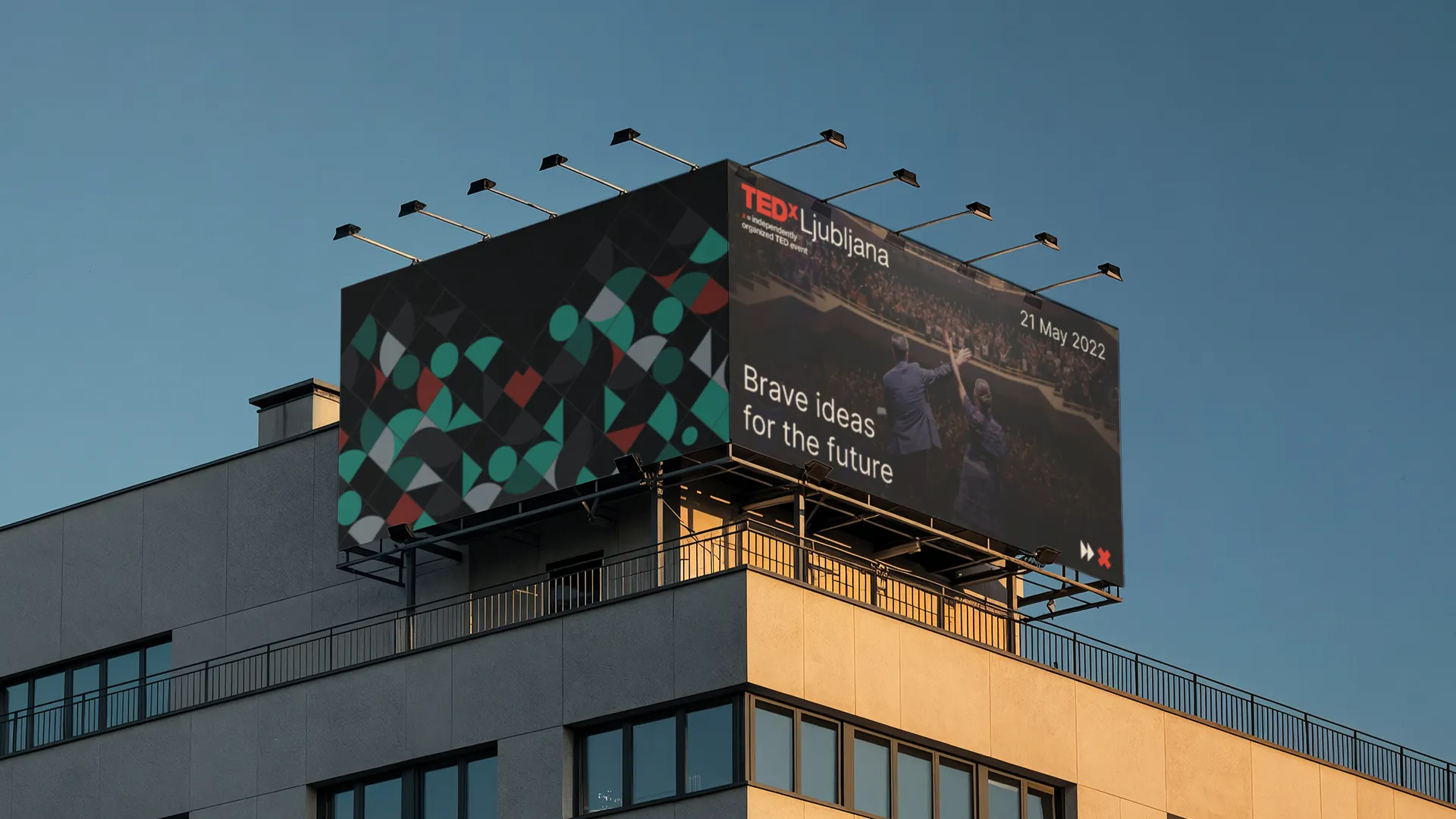 TEDxLjubljana conference branding